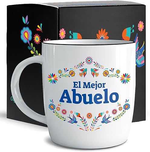 Miniatura 1 de Triple Gifffted Taza de café del mejor abuelo del mundo, El Mejor Abuelo Ideas de regalos en español para Navidad, Día del Padre, Navidad,