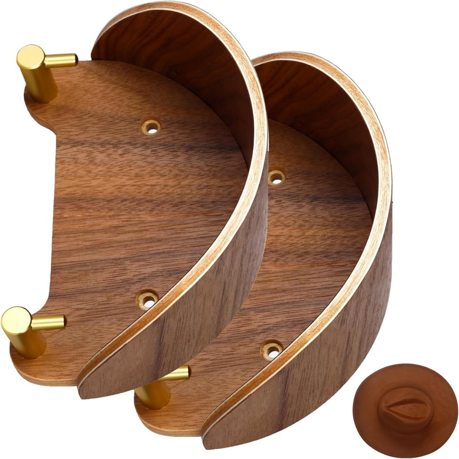 Yhplxyuus Hangers for Wall Storage Sturdy Metal Hand Sanded Maintain Hat Perfectly Wall Mounted Hat Holder