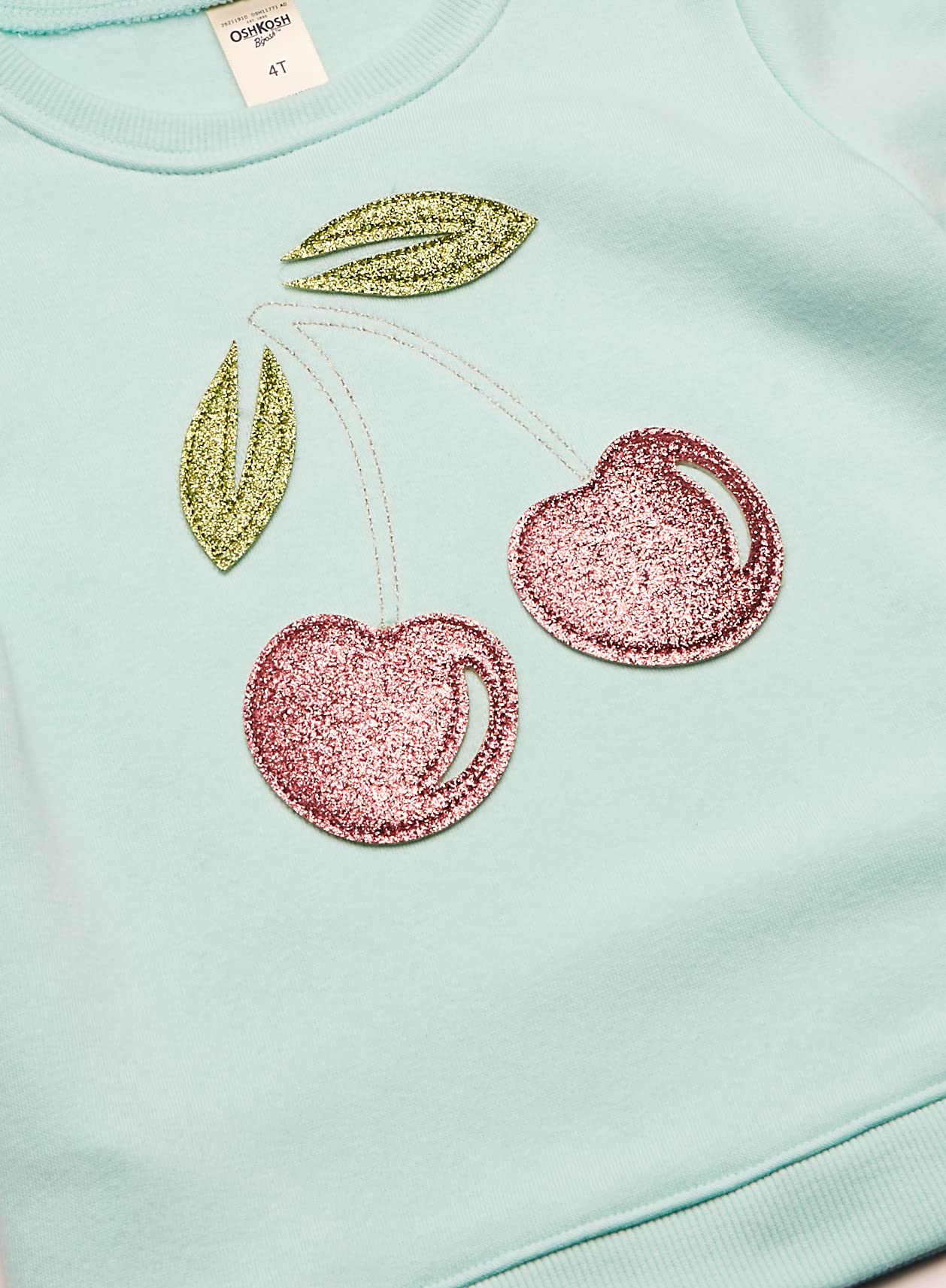 OshKosh B'Gosh Koszula dziewczynki Sequin Crew Neck Sweatshirt