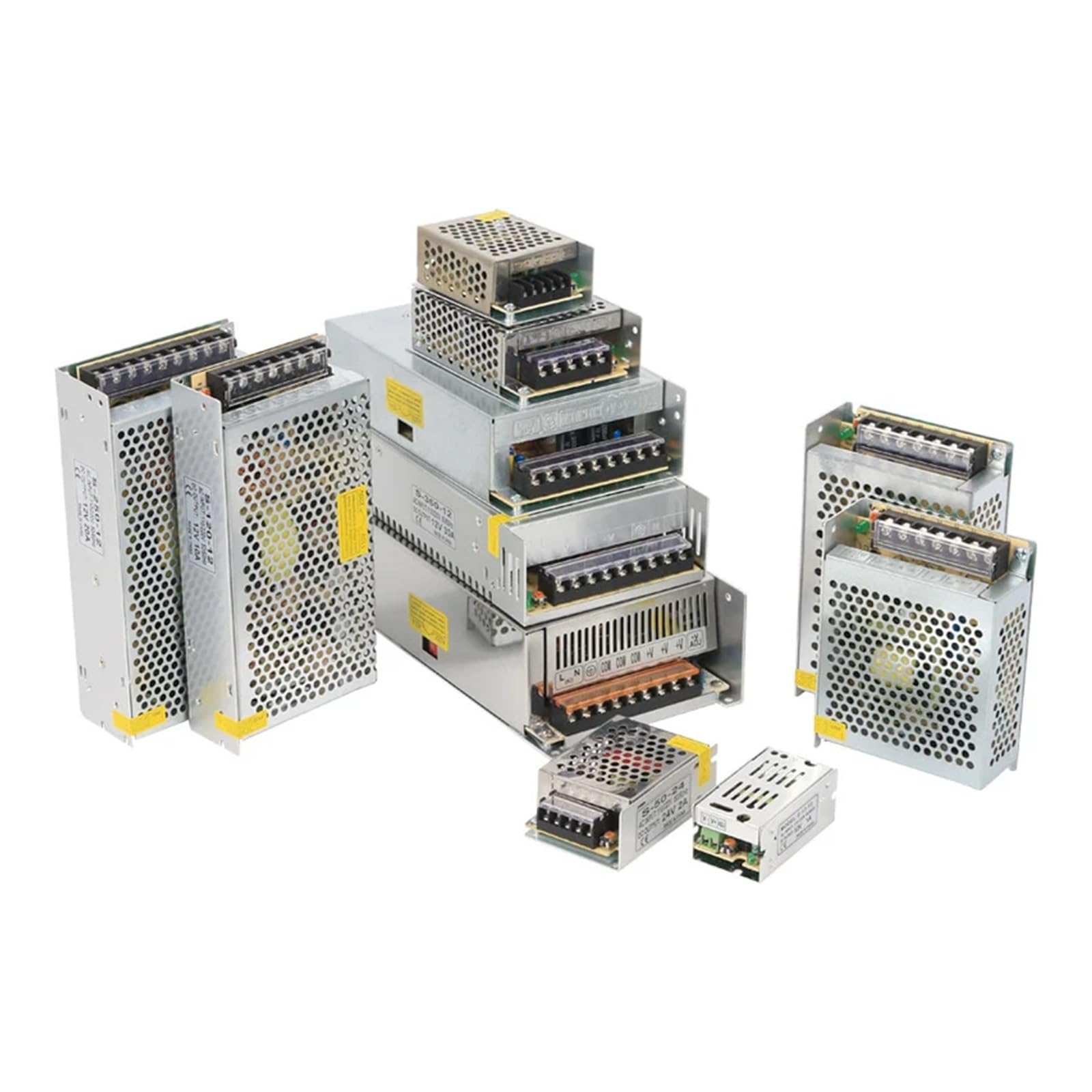 12V 24V 36V 48V 5V DC Zasilacz impulsowy 1A 2A 3A 5A 10A 110V AC do DC 12V 48V 36V 10W 200W 300W 400W 500W 600W Zasilacz Transformator Adapter do kampera, samochodu, komputera, laboratorium(5V20A 100W