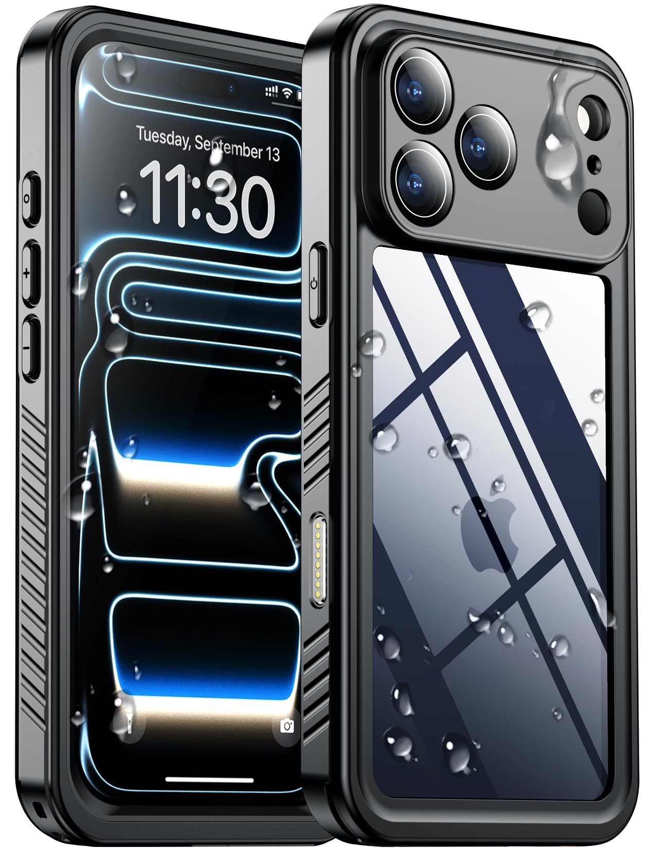 Coque étanche iPhone 17 Pro robuste antichoc protecteur écran intégré noir - 8