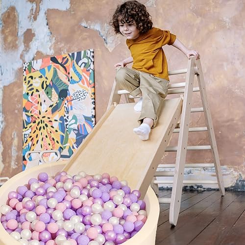 Miniatura 4 de Realhaha Pelotas para niños pequeños, paquete de 100 bolas de plástico sin BPA para bebés para juegos de pelotas de boxeo, gran regalo para niños y