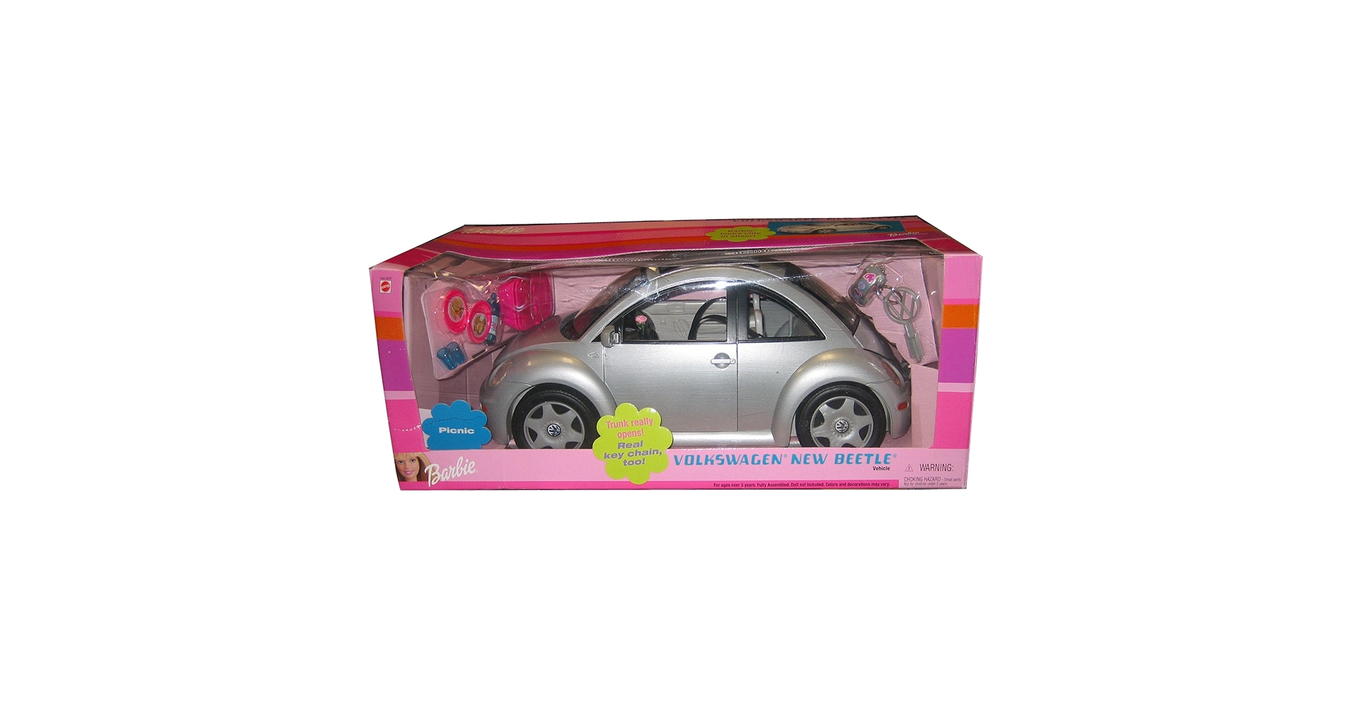Barbie【バービー】VOLKSWAGEN NEW BEETLE Mattel Barbie VW Bugs Car Volkswagen New Bettle - Purple for