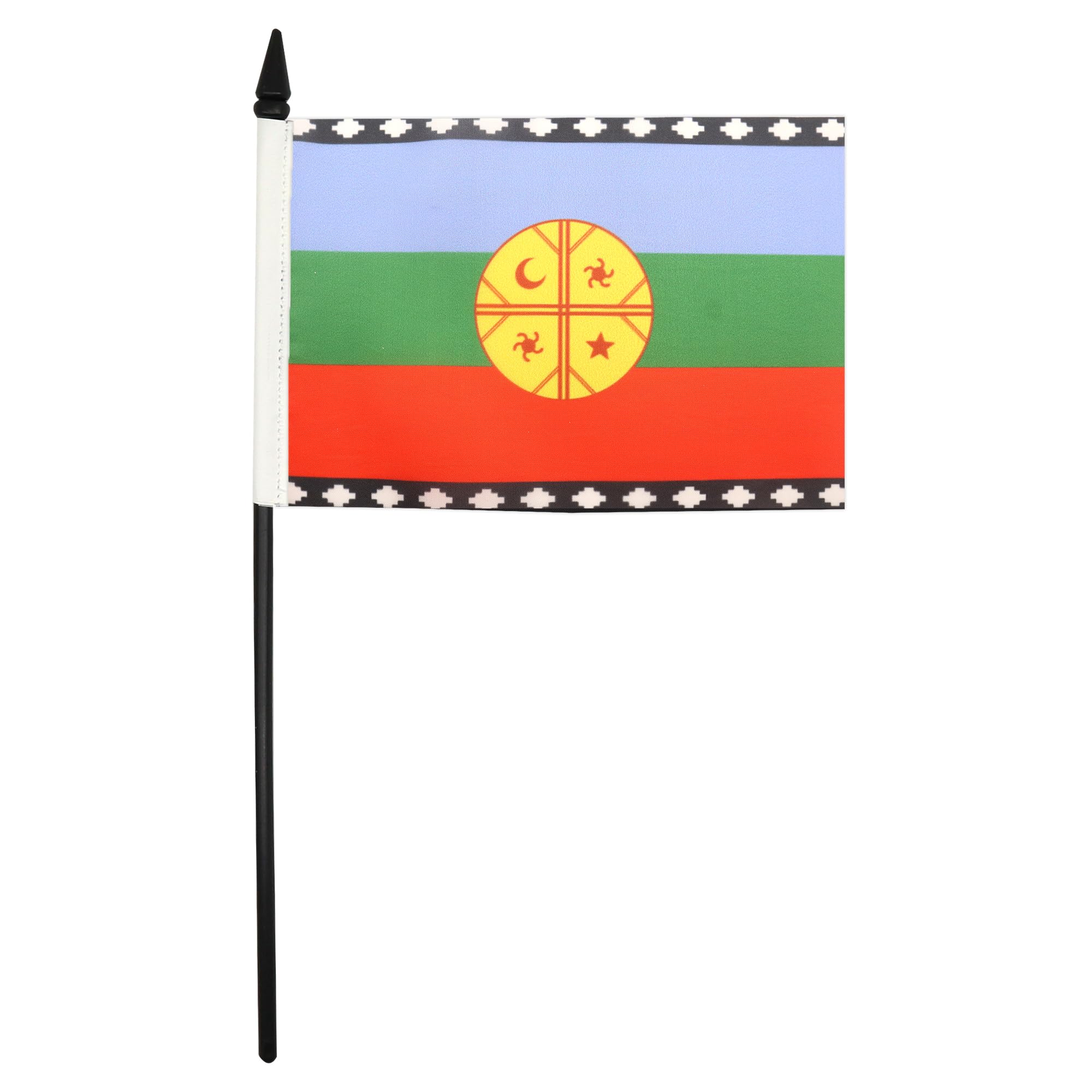 AZ FLAG Mapuche Flagge Chile - 150x90cm, 100D Polyester, Mastscheide