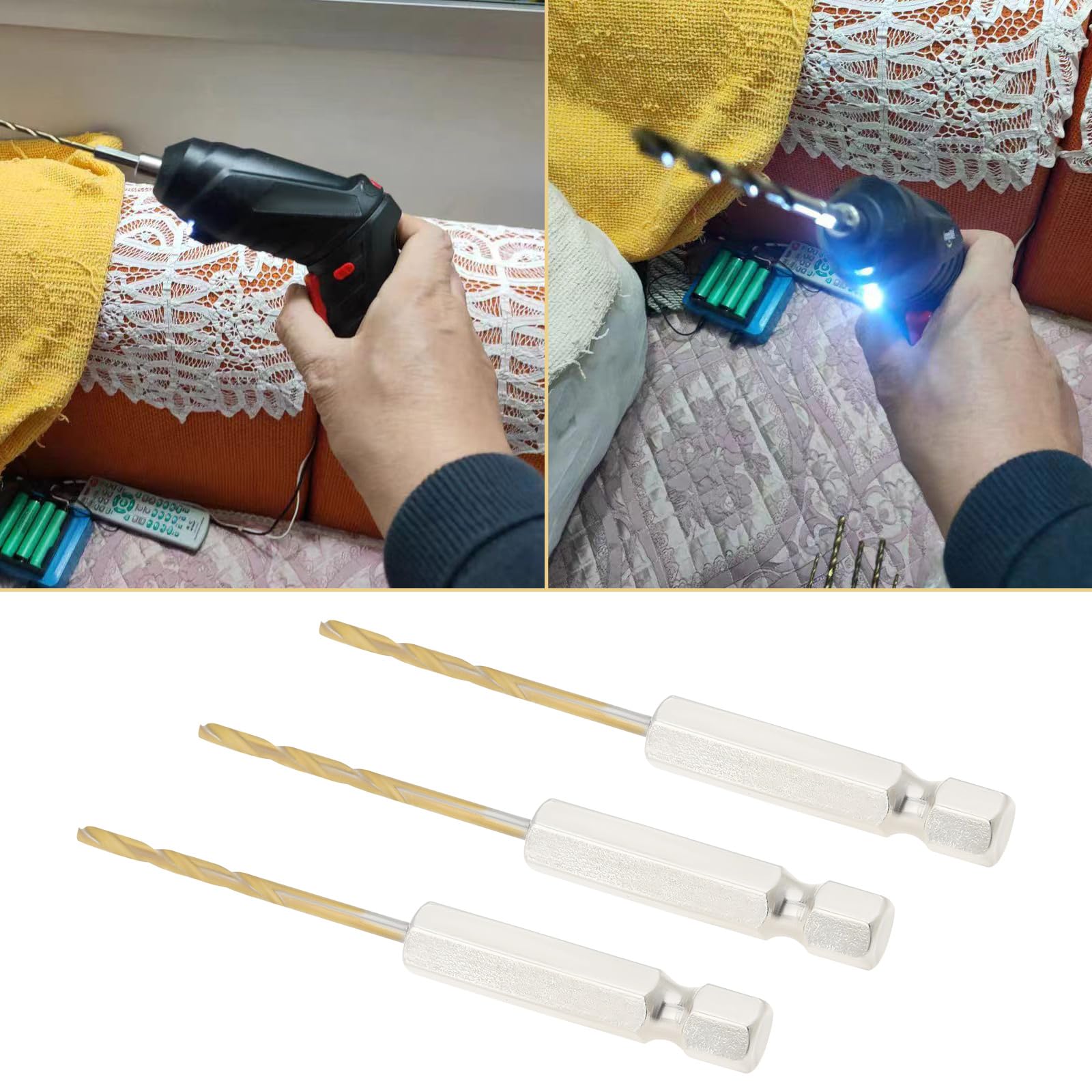 EMSea 10PCS 2mm Hex Shank Drill Bits 1/4 Inch Hex Shank Twist Drill Bit High Speed Steel Drill Bit Set for Glass Wood Stainless Steel Metal Plastic - Image 3