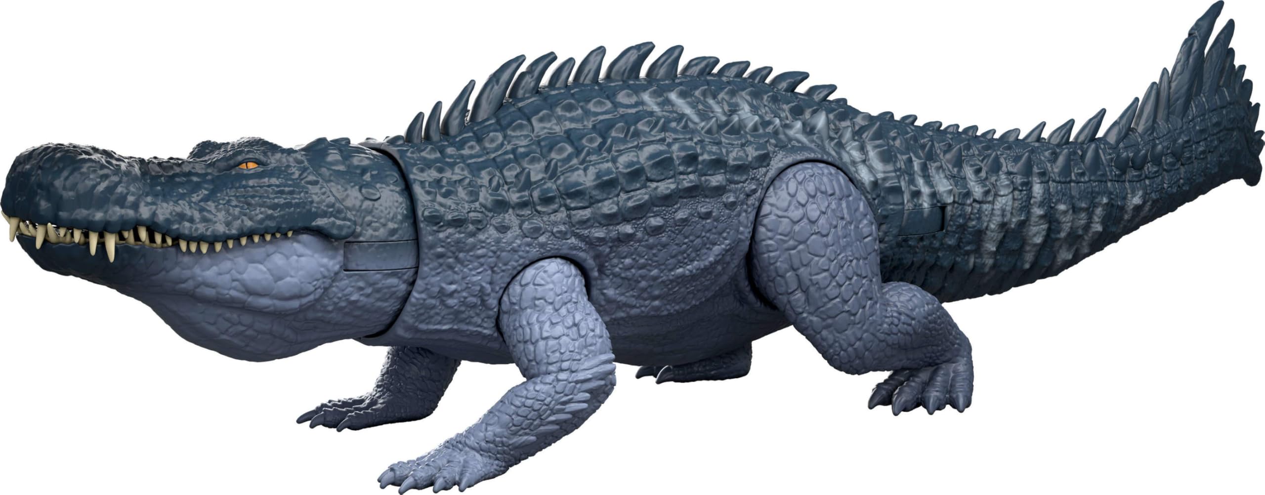 ​Mattel Jurassic World Rebirth Gigantic Thrashers Dinosaur Figure, Purussaurus Large Species Toy, 2 Rampage Attacks, Digital Play, JGB94