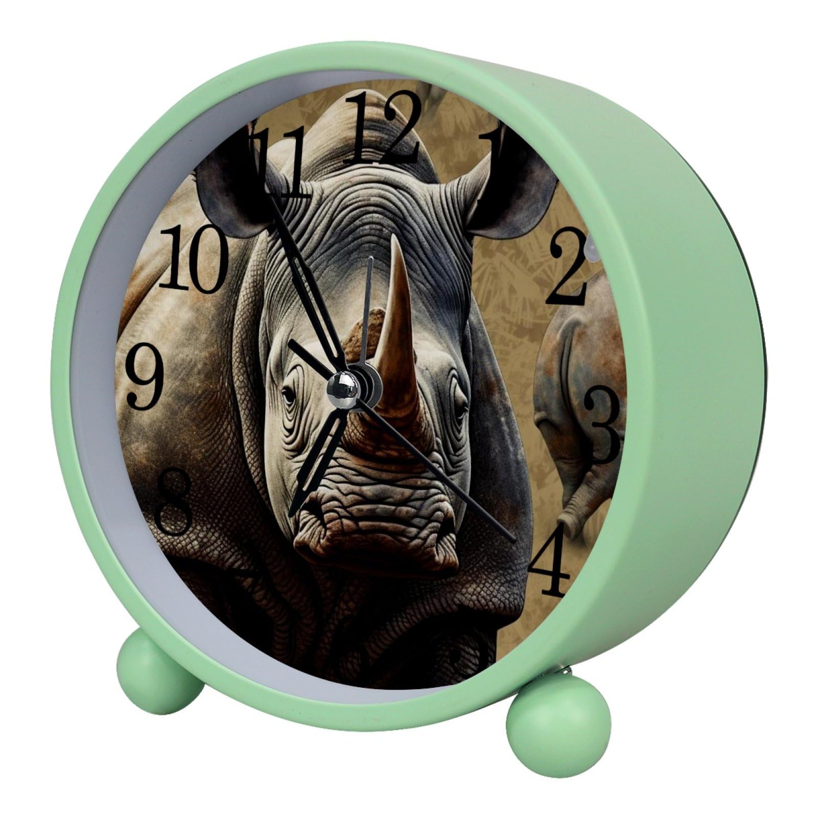 etoenbrc Battery Operated Clock Slient Plastic Table Clock Battery Operated Bedside Alarm Clock with Light for Bedroom Living Room(Color110)