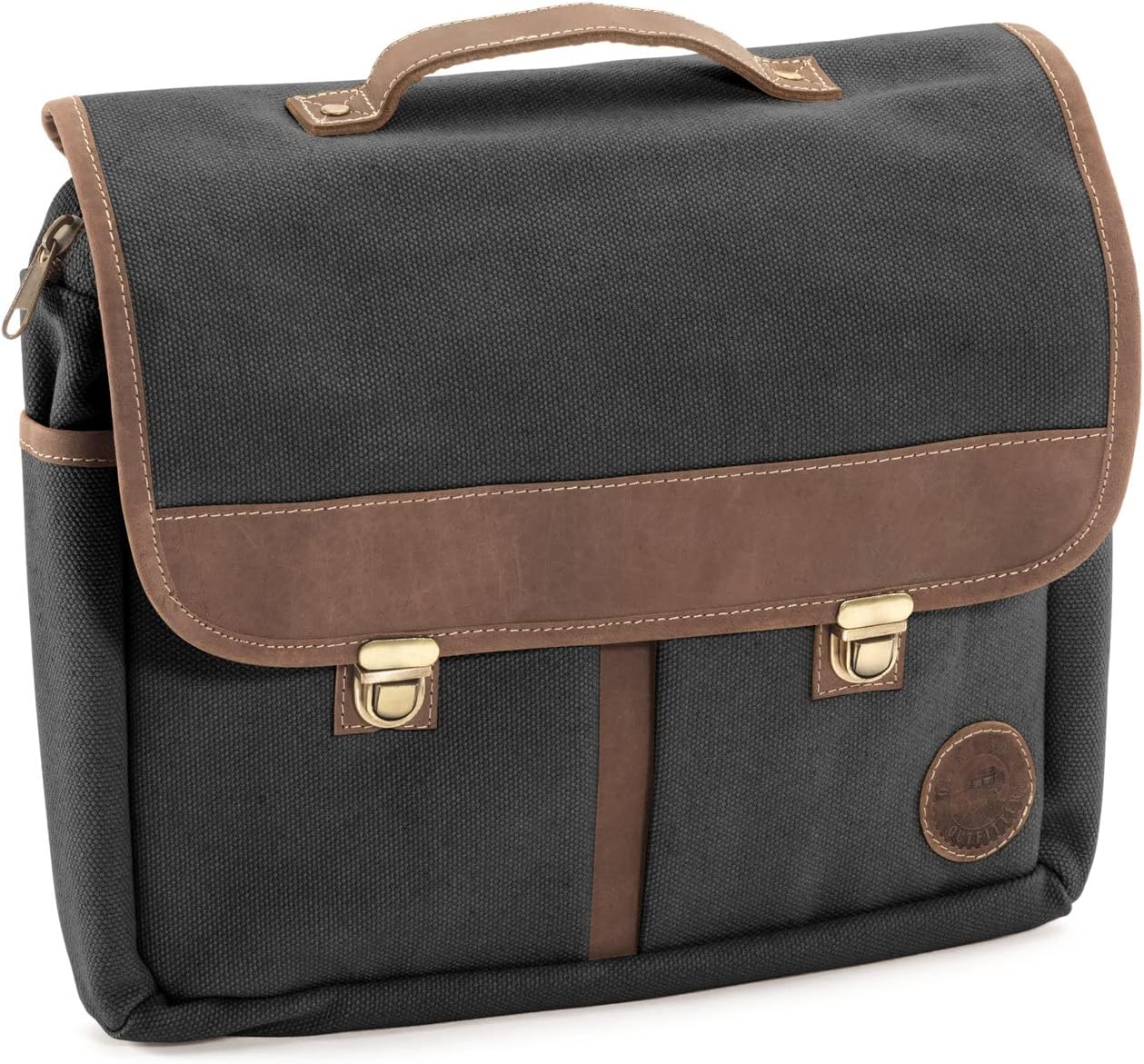 Overland Outfitters Grab & Go Storage Bag - Fits Jeep Wrangler JK, JL, & Gladiator JT 2007-2022 - Molle Compatible - Tool, Supplies, & Gear Storage Organizer - Premium Canvas & Leather, 12", Black