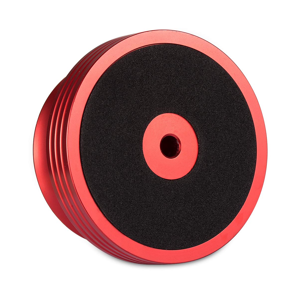 Nobsound LP Vinyl Turntable Disc Stabilizer Record Weight Metal Matte Black - Sospensione del pannello sonoro nero (rosso)
