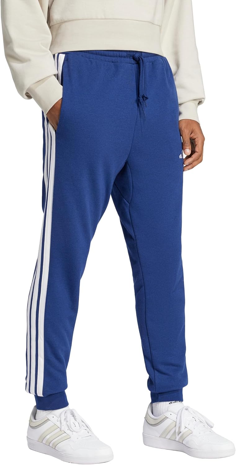 Adidas Mens Essentials 3-Stripes French Terry Pants - Image 3