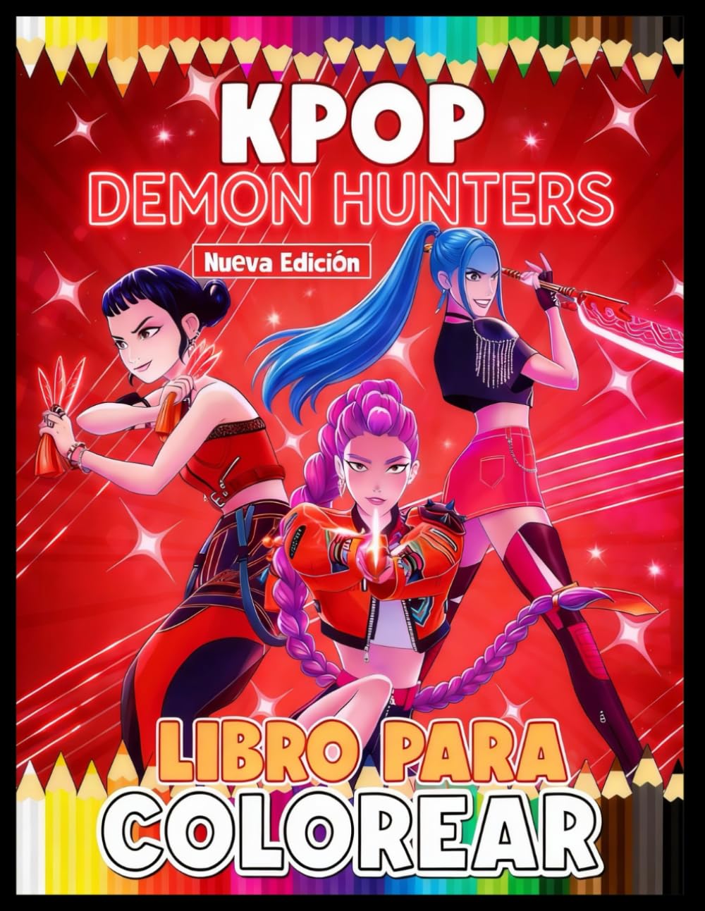 Libro para colorear Chicas Poderosas K-P0P