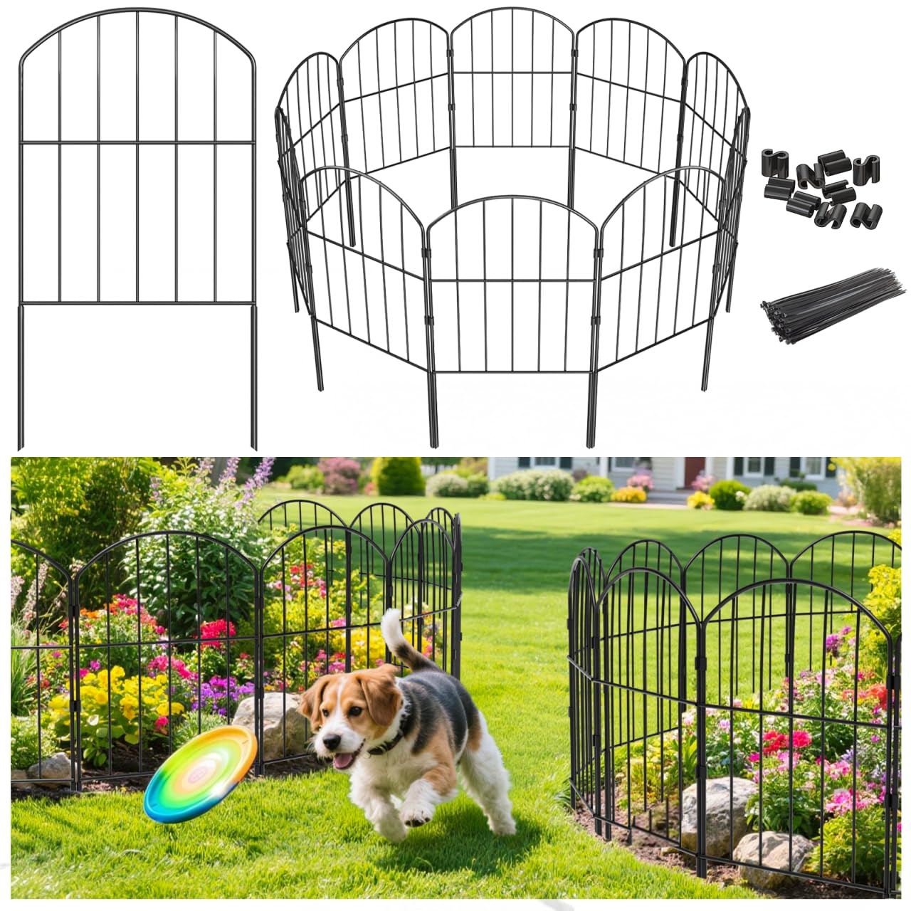VANCASTLE Decorative Garden Fence Outdoor – 17% Off (Now $22.99)