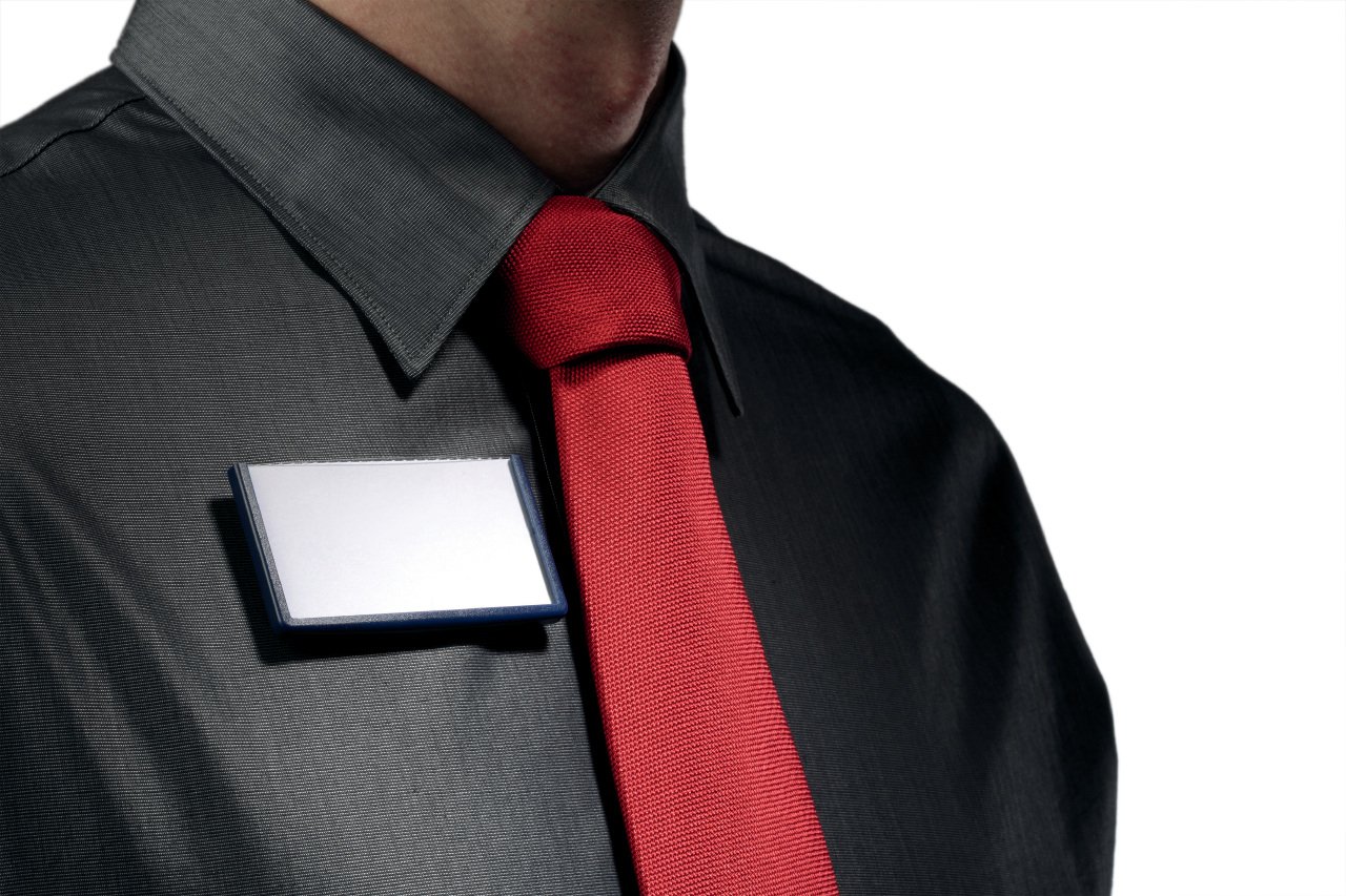 Durable Frame Boite de 25 Porte-badges avec Aimant 30 x 60 mm Bleu