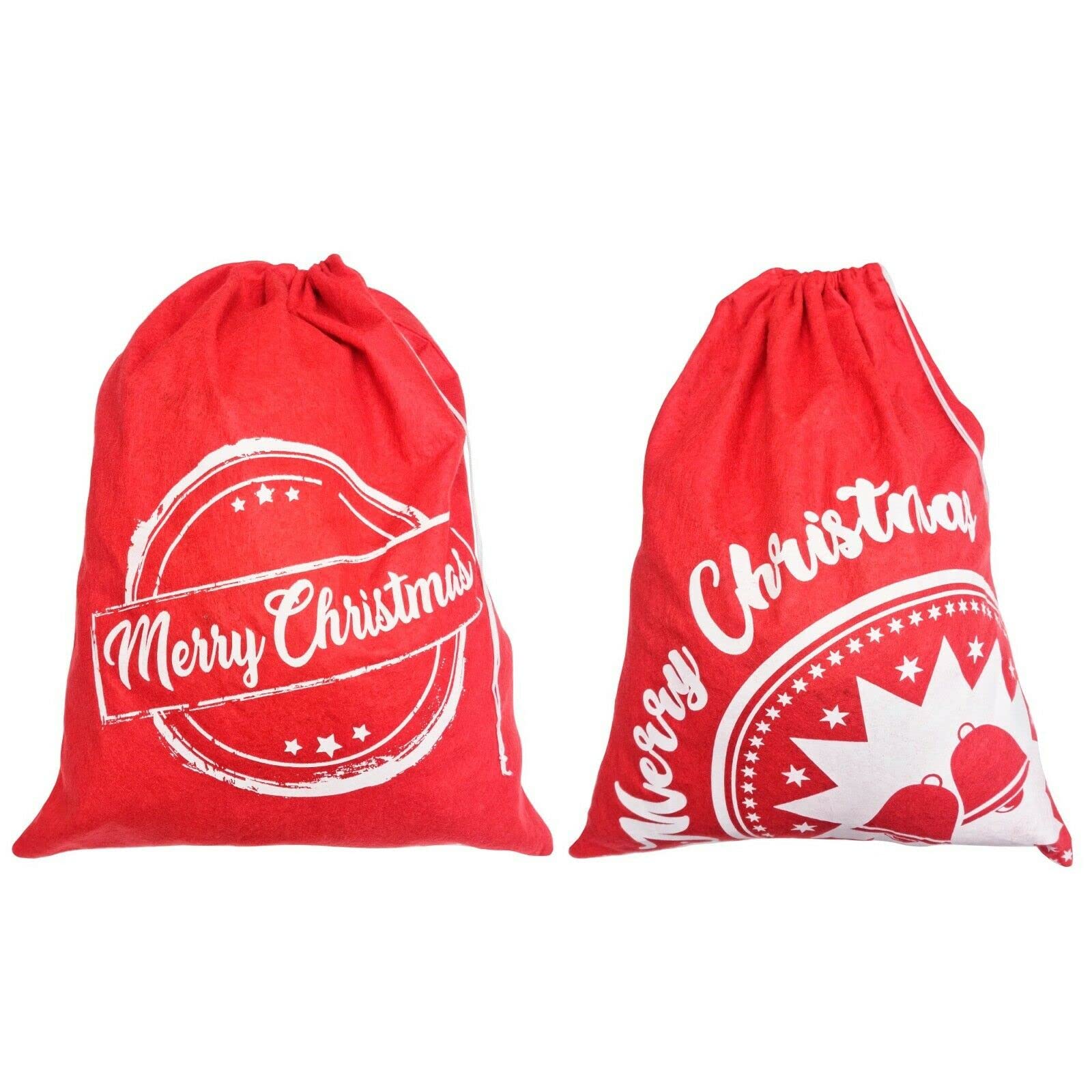 Robelli Sacks Stockings - Bells & Stamp (70cm x 50cm)