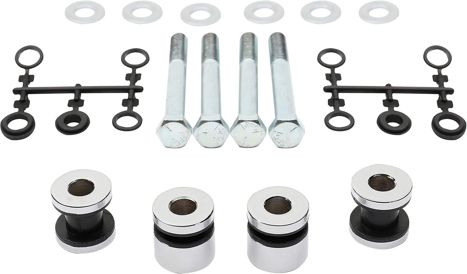 MoKitDora Softail Detachable Docking Hardware Kit for Sissy Bar Luggage Rack Tour