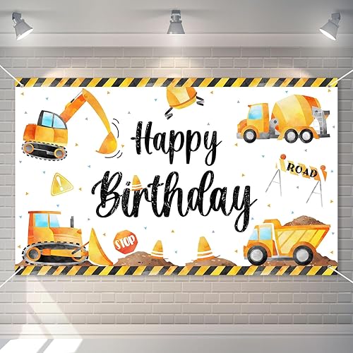 Lopeastar Pancarta de fondo de construcción para fiestas de cumpleaños, tamaño grande, 3 x 5 pies, decoración de fiesta de construcción para niños Lopeastar Pancarta de fondo de construcción para fiestas de cumpleaños, tamaño grande, 3 x 5 pies, decoración de fiesta de construcción para niños