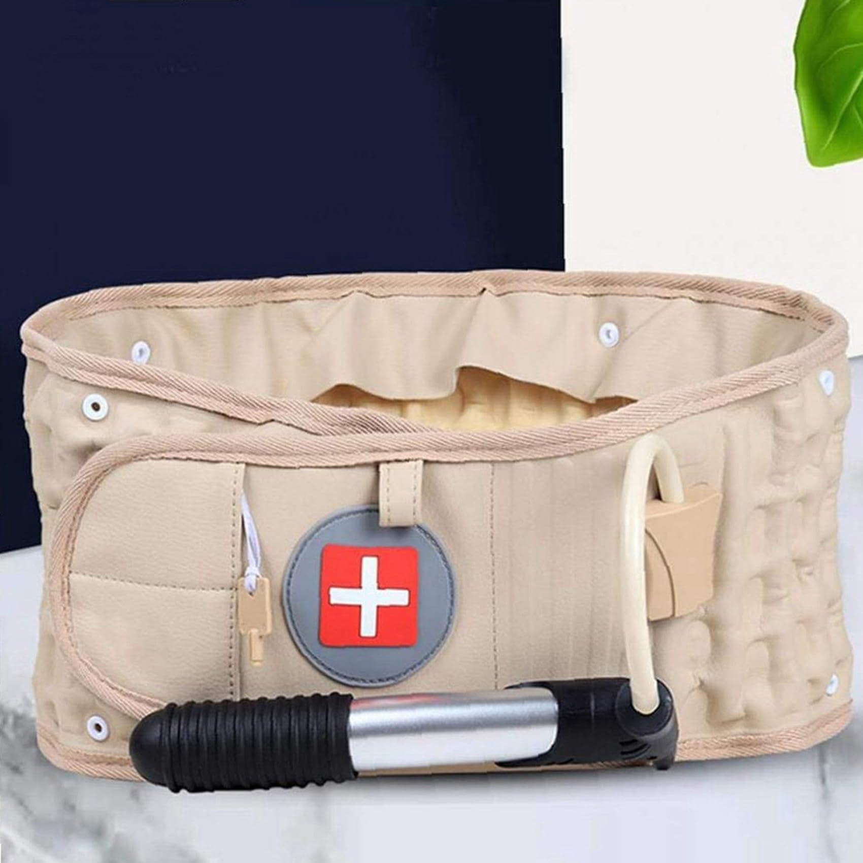 2X CinturóN de DescompresióN para la Espalda, Soporte Lumbar, Soporte para la Cintura, ExtensióN de TraccióN Espinal, Tamaño para 29-49 Pulgadas, Cintura, Regalo Bueno