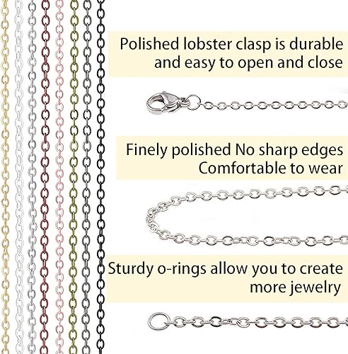 Miniatura 56 de Jishi Cadena de serpiente de oro de 33 pies de 0.047 in, cadenas para hacer joyas, collares, pulseras, suministros de joyería, hallazgos – Rollo