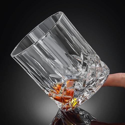 Miniatura 3 de 24 vasos de whisky de 10 onzas a granel de vidrio de rocas a granel, vasos de cóctel de vidrio de bourbon para bebidas de licor, bar, regalo, boda,