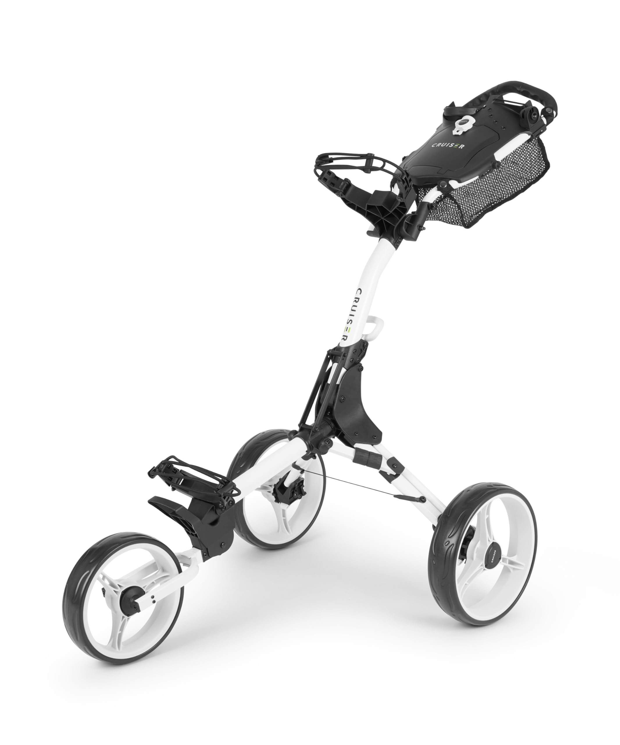 Cruiser CR-7 Golf Trolley – 3 Wheel Push Golf Cart, Compact Cube Fold Design, Easy Folding Mechanism, Sturdy Premium Build