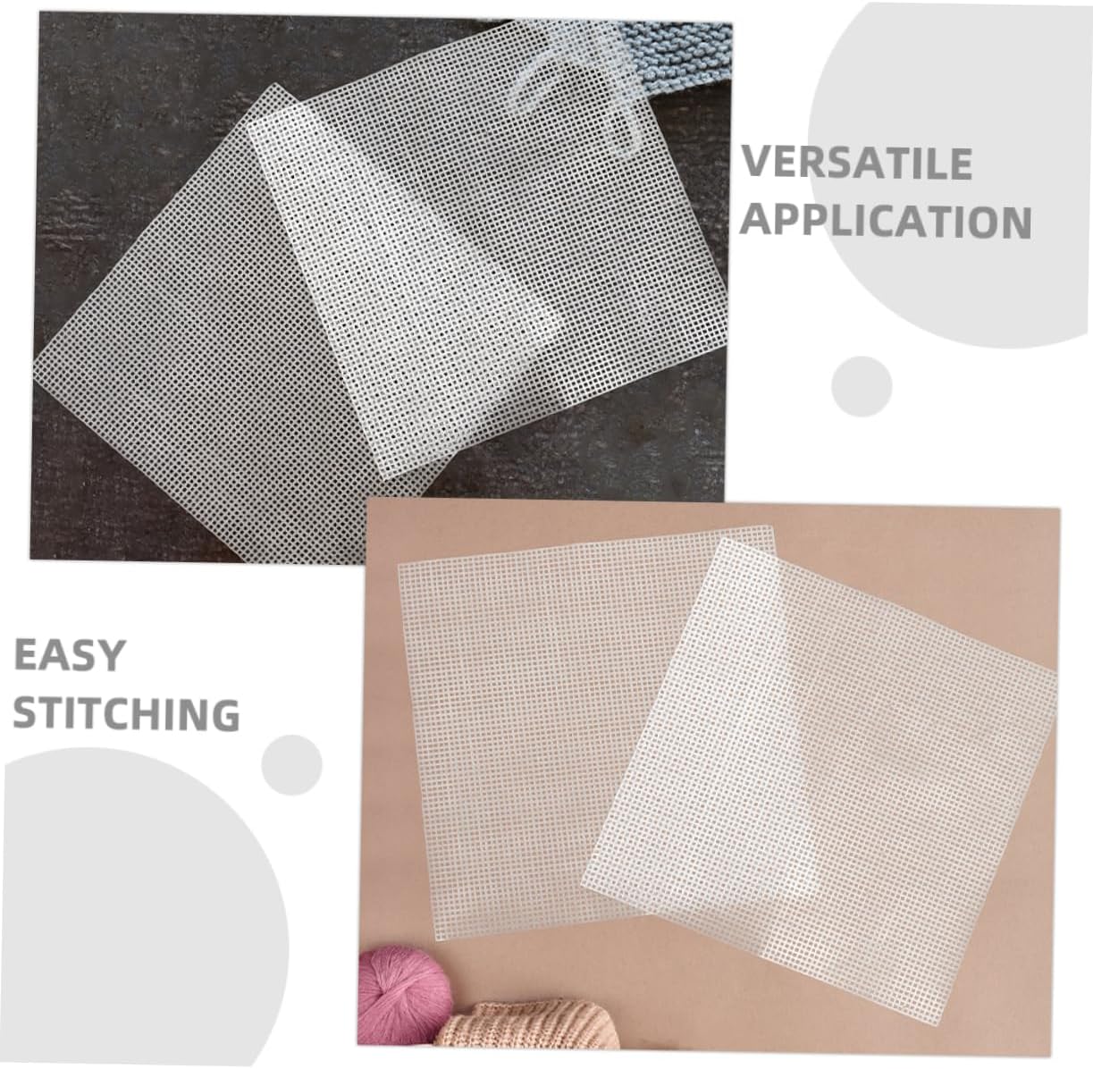 Gadpiparty 5pcs Plastic Mesh Canvas Sheets for Bag Making Stiff Plastic Sheets for DIY Handbags Purses Embroidery Crochet Projects Versatile Crafting Material