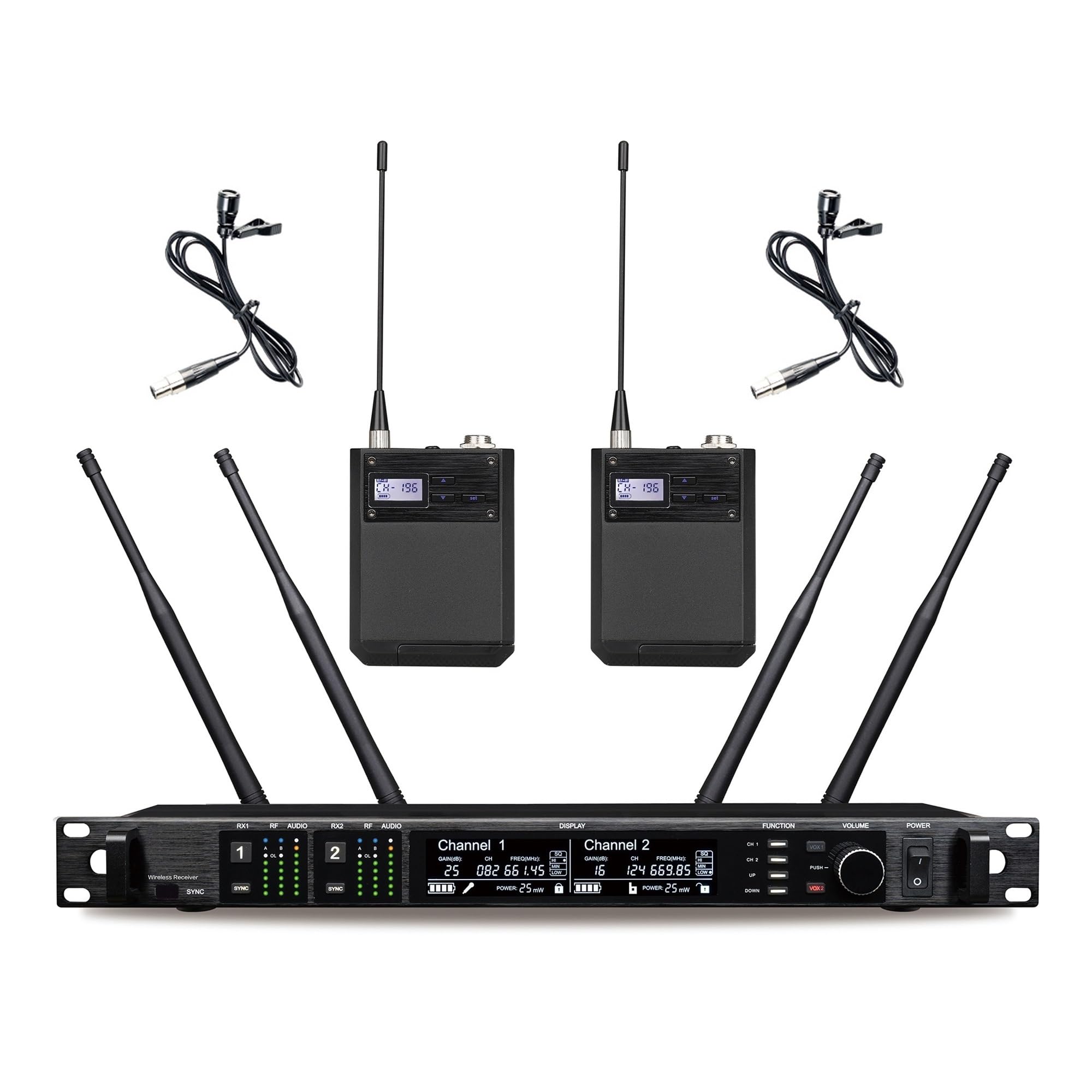 Mikrofon Sceniczny 900/500/600 MHz System Bezprzewodowy Pojemnościowy Ręczny Krawatowy UHF Uniwersalna Kompatybilność(500 600Mhz Lavalier)