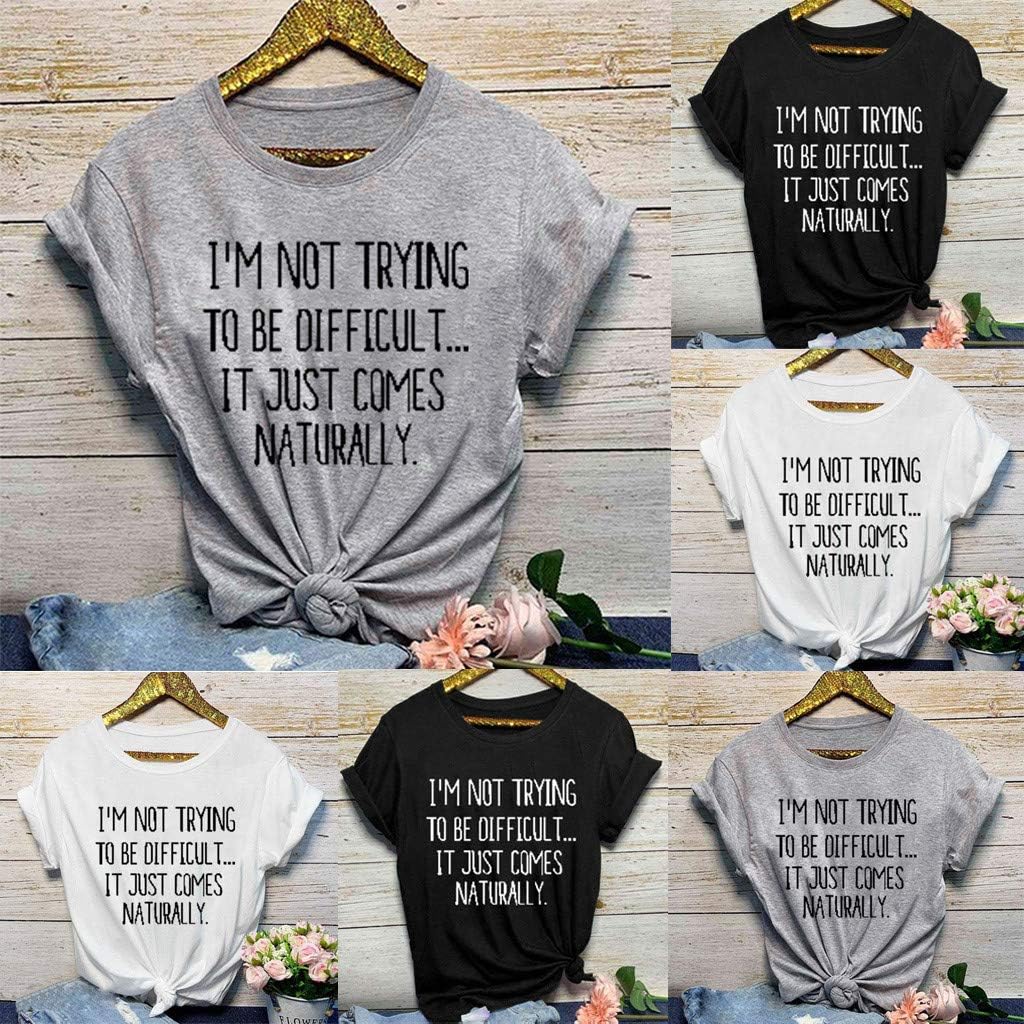 T Shirts with Sayings for Women Funny Letter Print I Would Like to Apologize to Cute Casual Tops Graphic Tees
