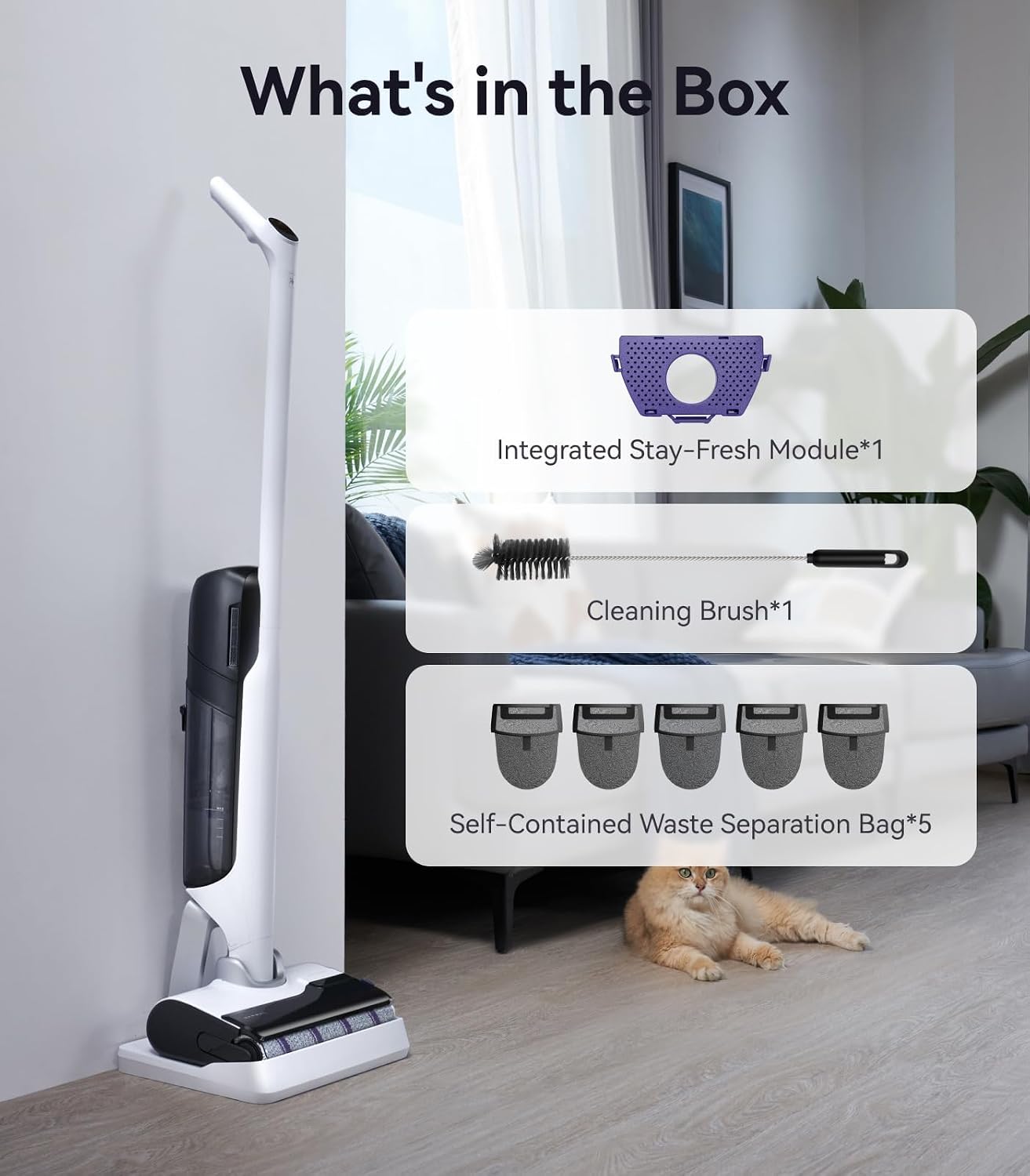 NARWAL S30 Wet Dry Vacuum Cleaner, 20000Pa, Self Cleaning | Cordless Vacuum mop with Heated Drying, Disposable Waste Bag, Tangle-Free Design, and Edge Cleaning. (Renewed) 9 71UY2UAFHML. AC SL1500