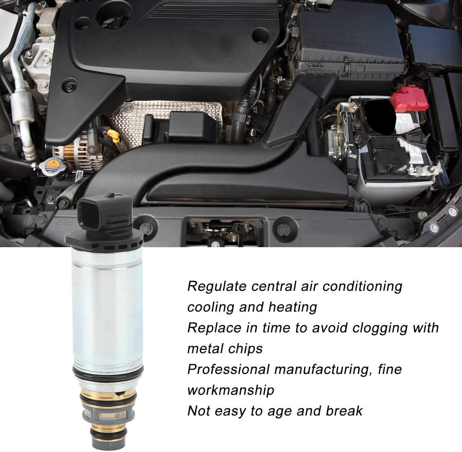 AC Compressor Control Valve, Air Conditioner Control Valve, Automotive Compressor Kit, 3885282, Compatible with Nissan Altima 2.5, 3.5 Liter SL SV Models