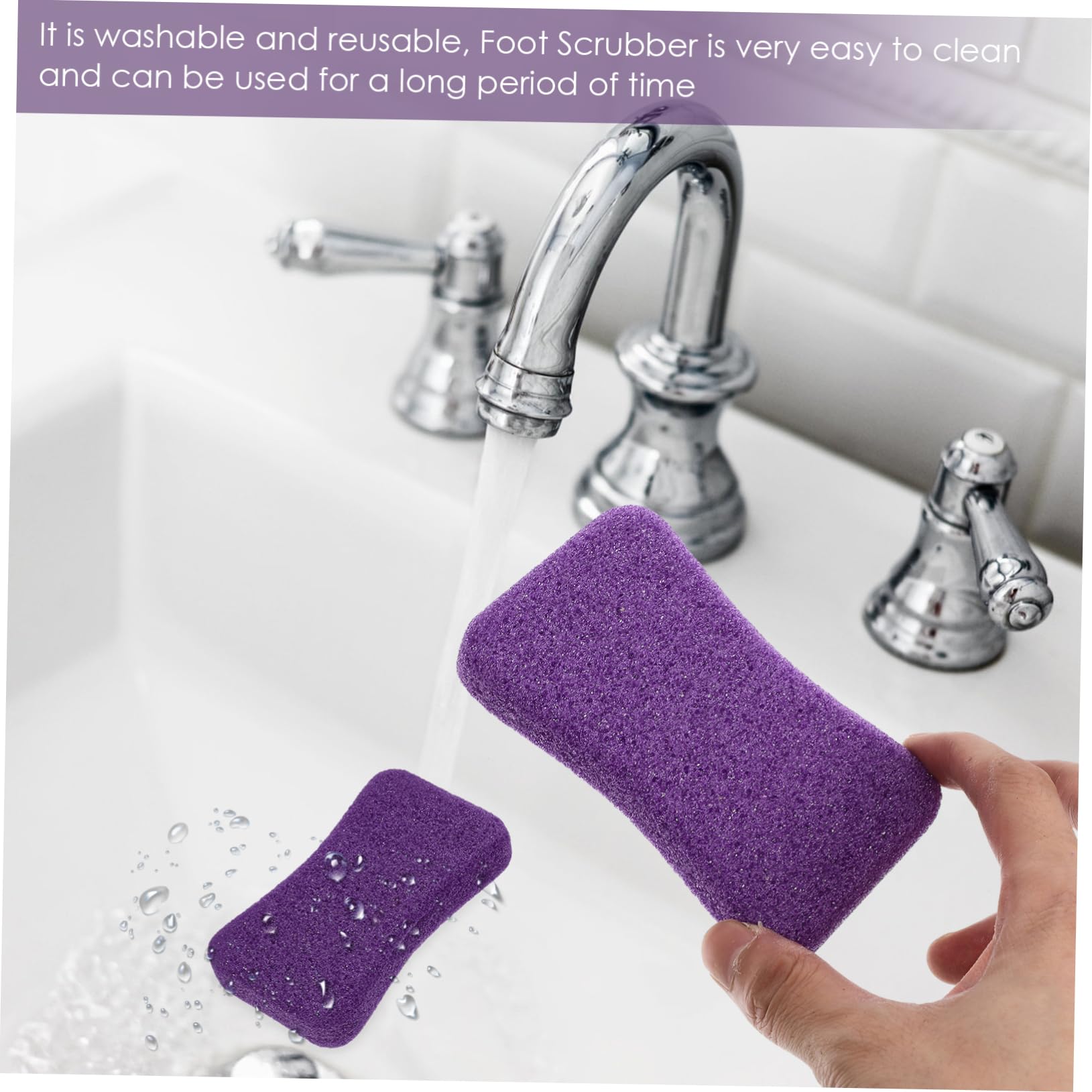FRCOLOR 16 Pz Pietra Pomice Scrubber Per Pietre Ai Piedi Raspa Per Pedicure Rimozione Esfoliante Strumenti Per Pedicure Piedi Lavapavimenti e Piede File Di Pelle Morta Pu Viola Trucco