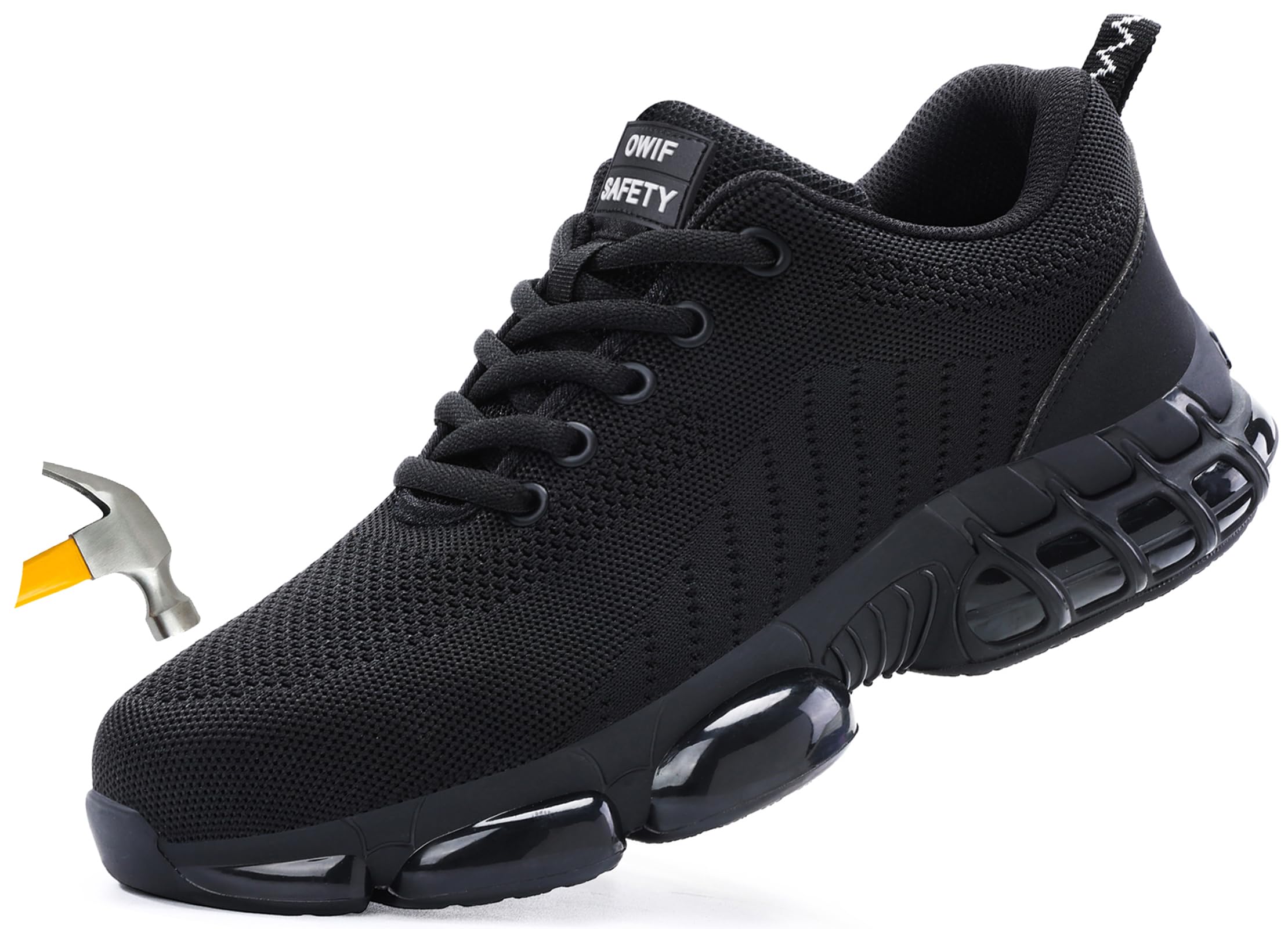 Steel Toe Boots for Men Women Lightweight Breathable Safety Work Shoes Construction Sneakers