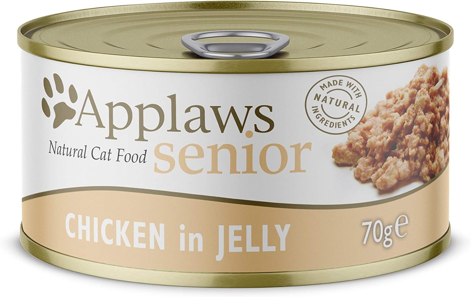Applaws Natural and Complete Wet Cat Food for Senior Cats, Chicken in