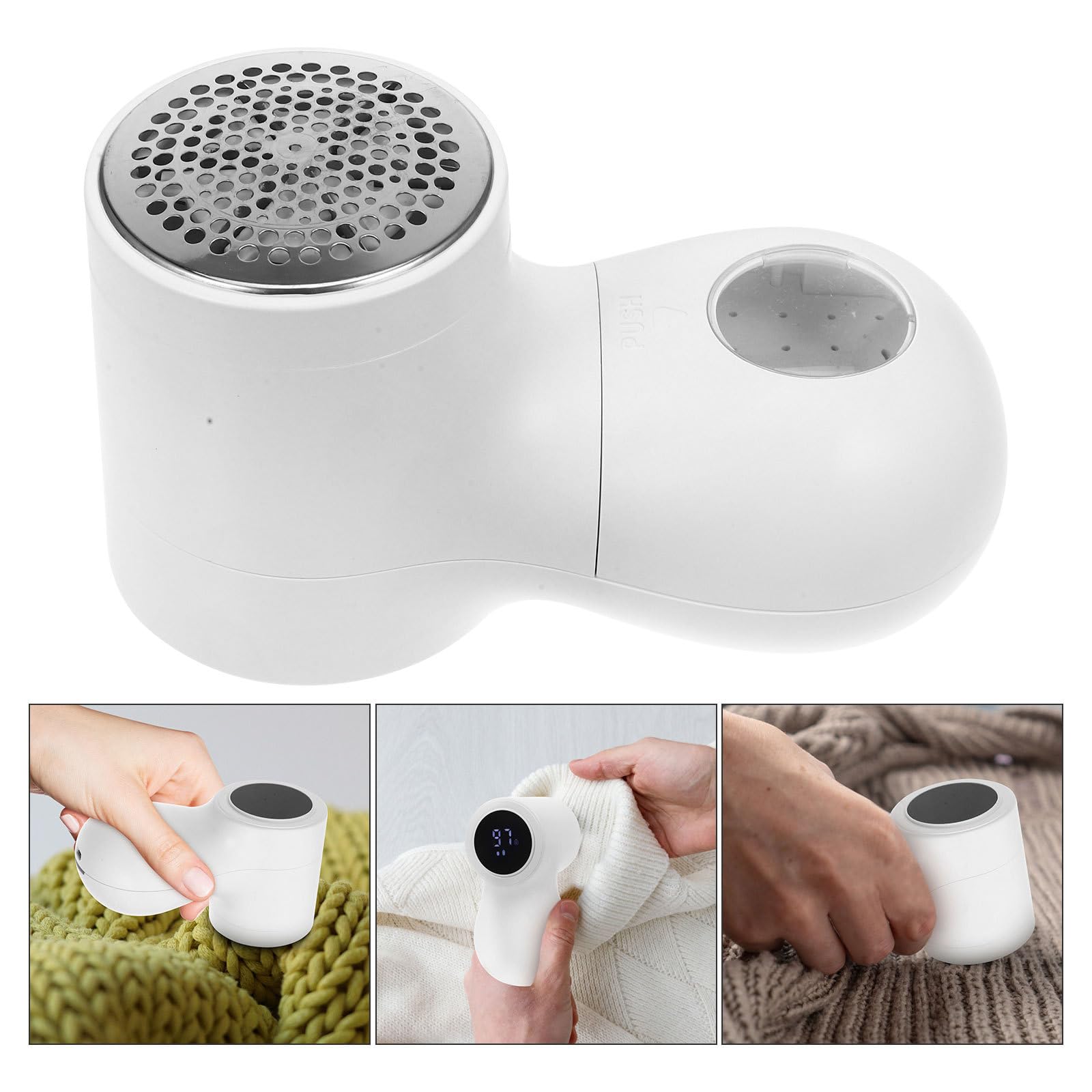 EXCEART Rasoio Elettrico per Tessuti e Levapelucchi Portatile Manico Antiscivolo Ergonomico, Rimuovi Pelucchi per Cappotti, Maglioni e Divani, Strumento Leggero e Riutilizzabile per Casa