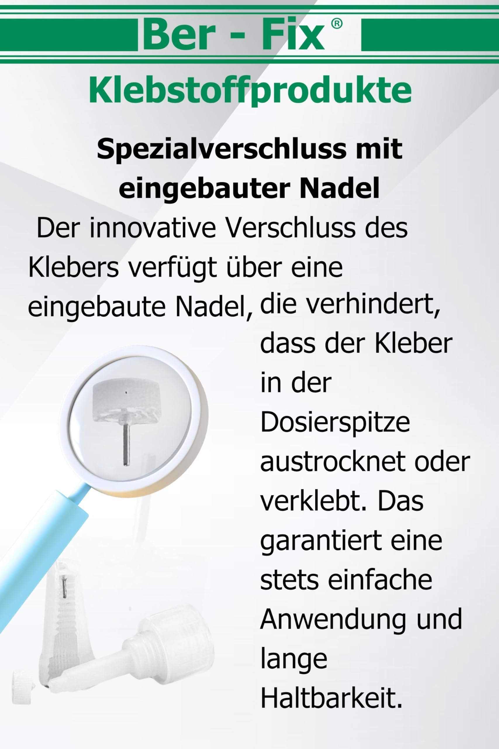 Ber-Fix PE PP PTFE Kunststoffkleber Set Feindüsen