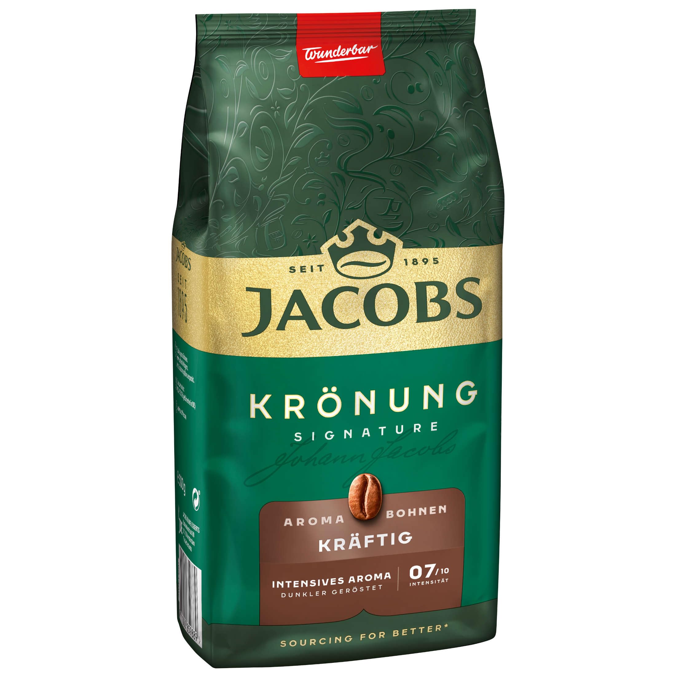 Jacobs Krönung Aroma-Bohnen kräftig Ganze Bohne, 12 x 500g