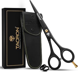 TACRON Professional 6.5 Inch Hair Cutting Scissors - High Carbon Stainless Steel Barber Shears, Ultra Sharp Ergonomic Blades for Salon & Home Haircuts