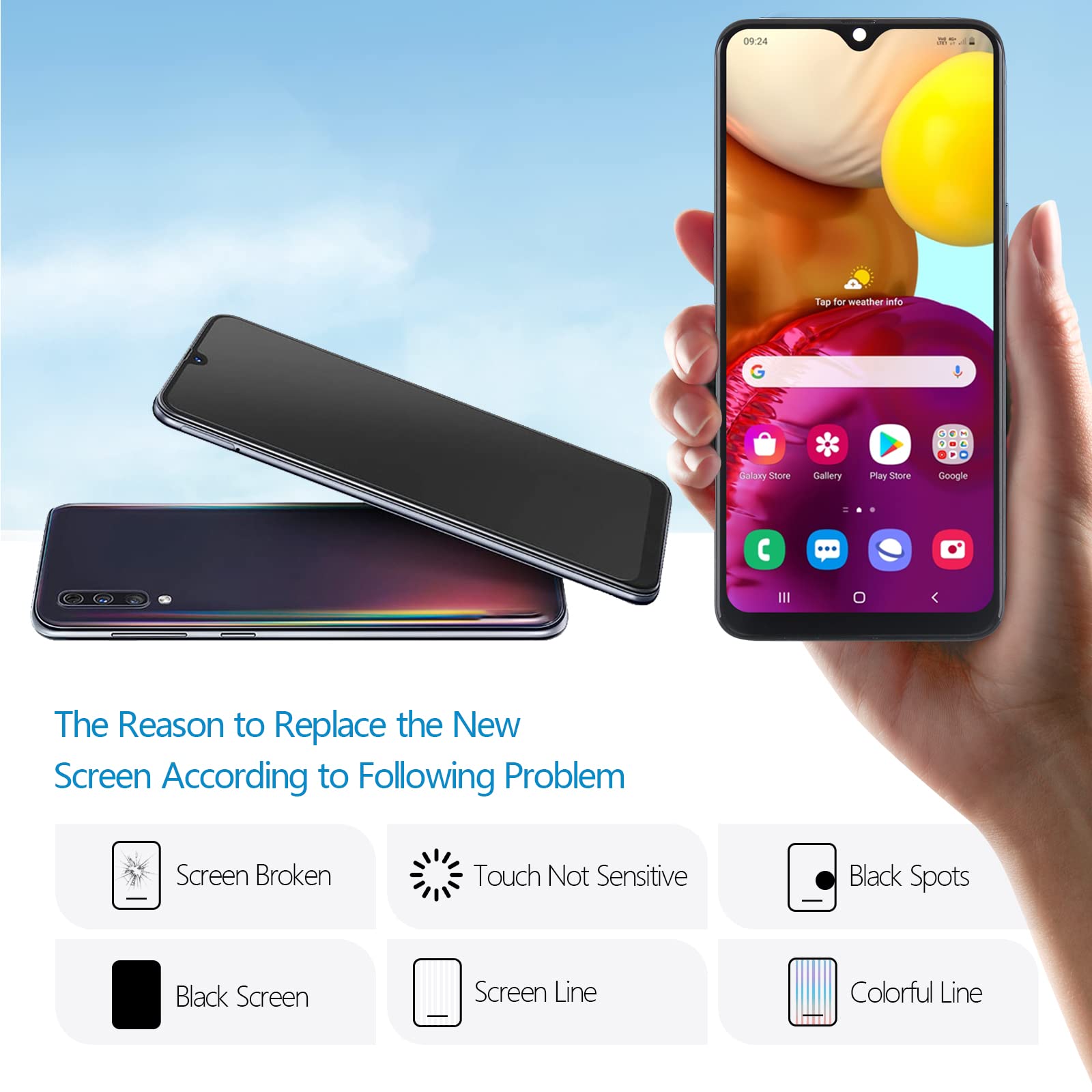 Replacement for OLED Samsung Galaxy A50 