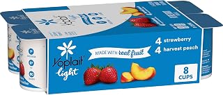 Yoplait Light Fat Free Yogurt Pack, 8 Ct, 6 OZ Yogurt Cups