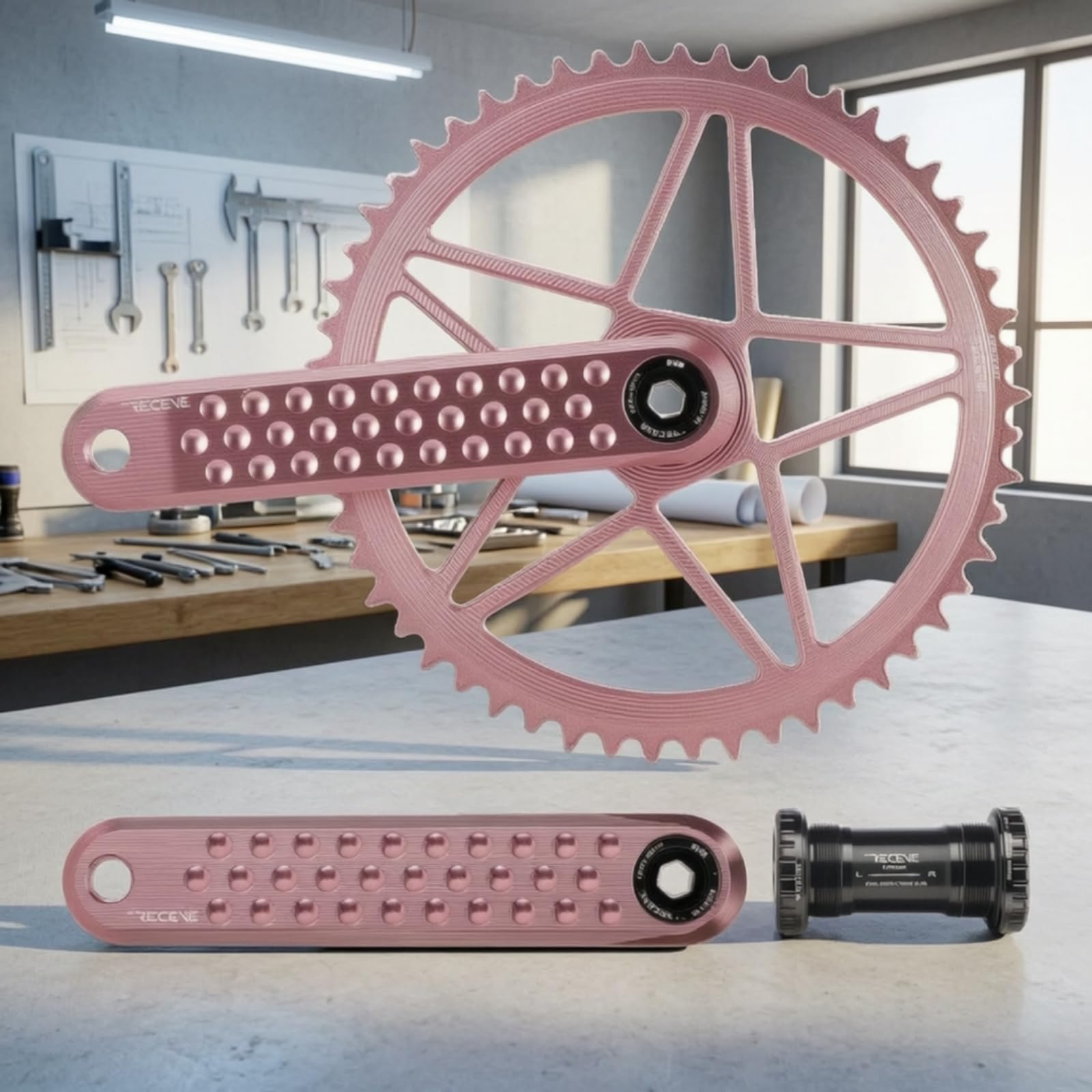 Guarnitura per Bici Pieghevole | Lavorato a CNC, Anodizzata, Componenti