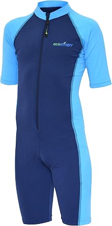 EcoStinger Boys One Piece Sunsuit UV Protection Swimwear UPF50+ Chlorine Resistant Navy Blue