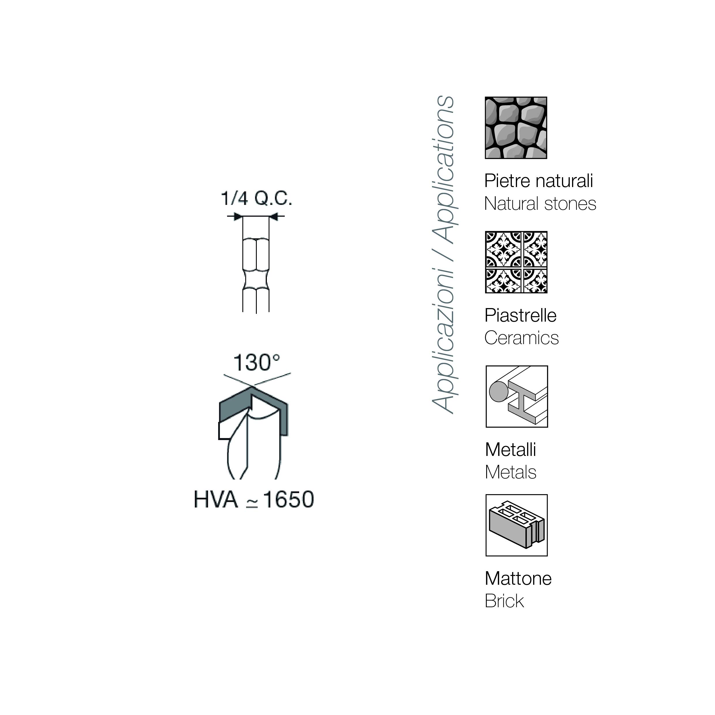Punta Multiuso Krino Multik 6x60x100mm - Attacco Esagonale 1/4 Per Foratura Universale - Foto 5