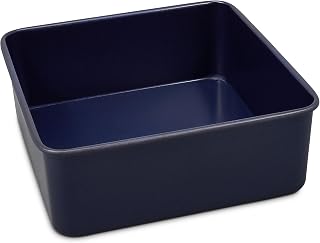 Zyliss E980201 Non-Stick Loose Base Square Cake Tin | 20cm/8in | Carbon Steel | Dark Blue | Baking Tin/Bakeware | Dishwasher Safe | 5 Year Guarantee