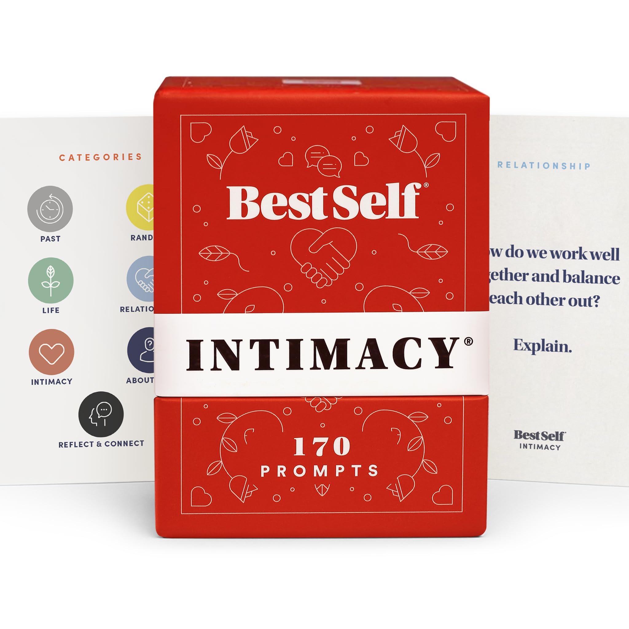 BestSelf Intimacy Deck – 170 Couples Card Game, Relationship Cards | Psychology-backed prompts for pillow talk, date night & deeper connection — loved by 200K+ couples worldwide. Core Deck