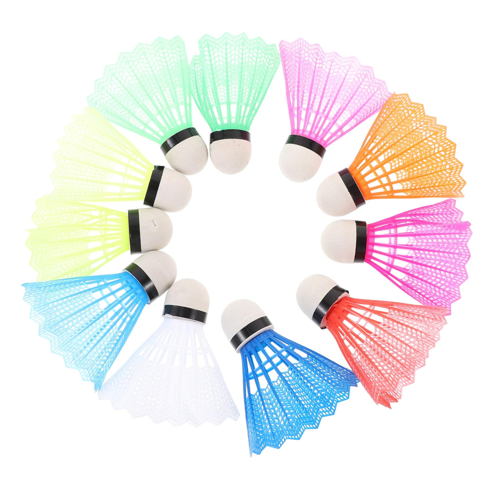 BESTonZON 20pcs Plastic Badminton Shuttlecocks for Badminton Shuttlecocks Badminton Equipment Badminton Shuttlecocks Plastic Shuttlecocks Badminton Shuttle Cocks Random Color