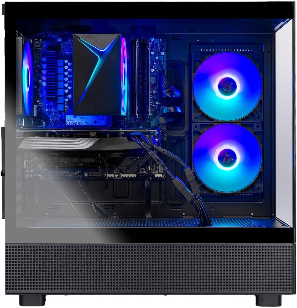 Skytech Gaming Azure 3 Gaming PC, AMD Ryzen 7 5700 3.7GHz, NVIDIA RTX 5060, 1TB NVMe SSD, 16GB DDR4 RAM 3200, 650W Gold PSU, WI-FI 5, Windows 11, Desktop
