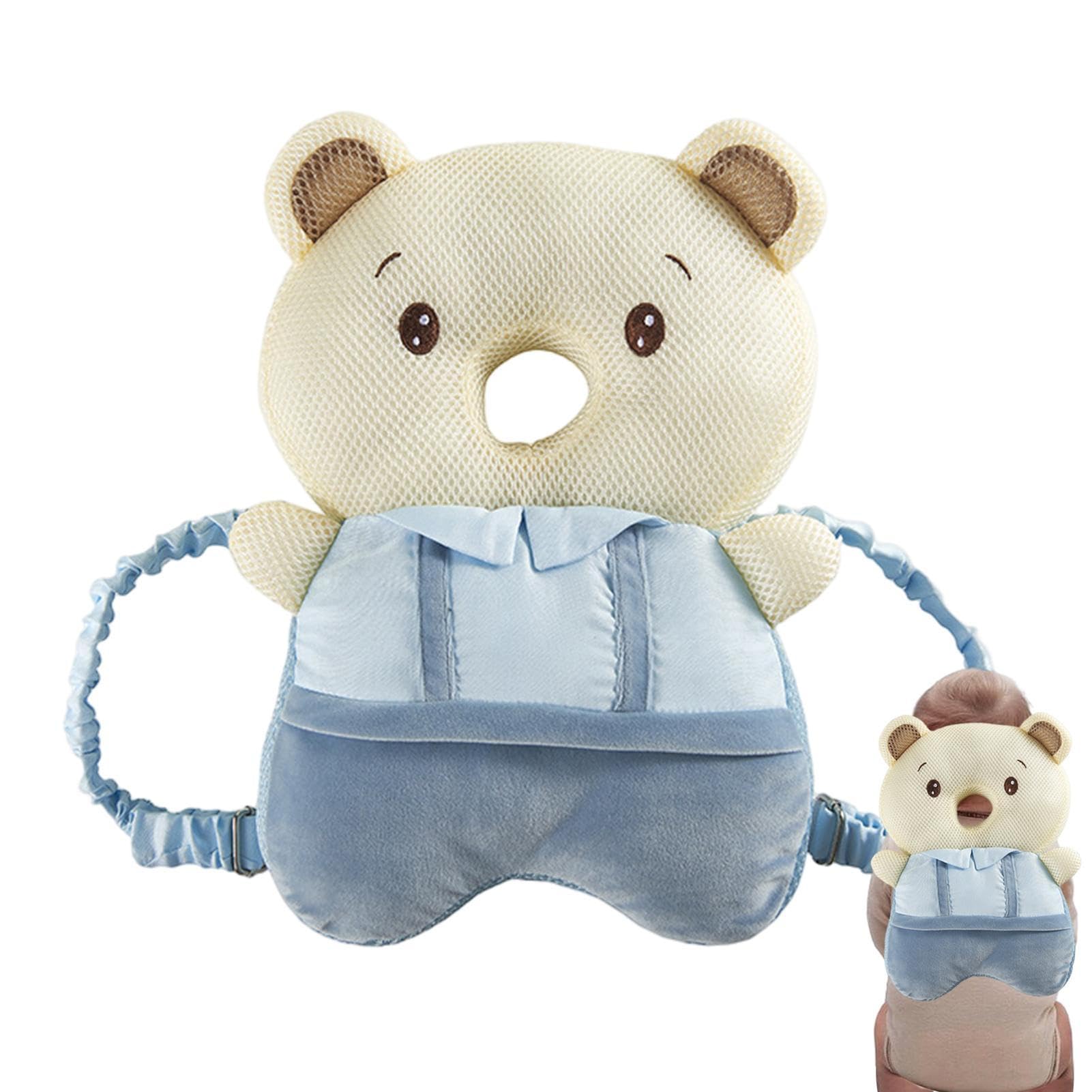 Vigcebit Baby Head Protector Backpack Adjustable Cute Animal Toddler Head Protector Backpack Baby Safety Back Cushion Baby Head Back Protector Toddler Head Protection Safety Pad — image 1