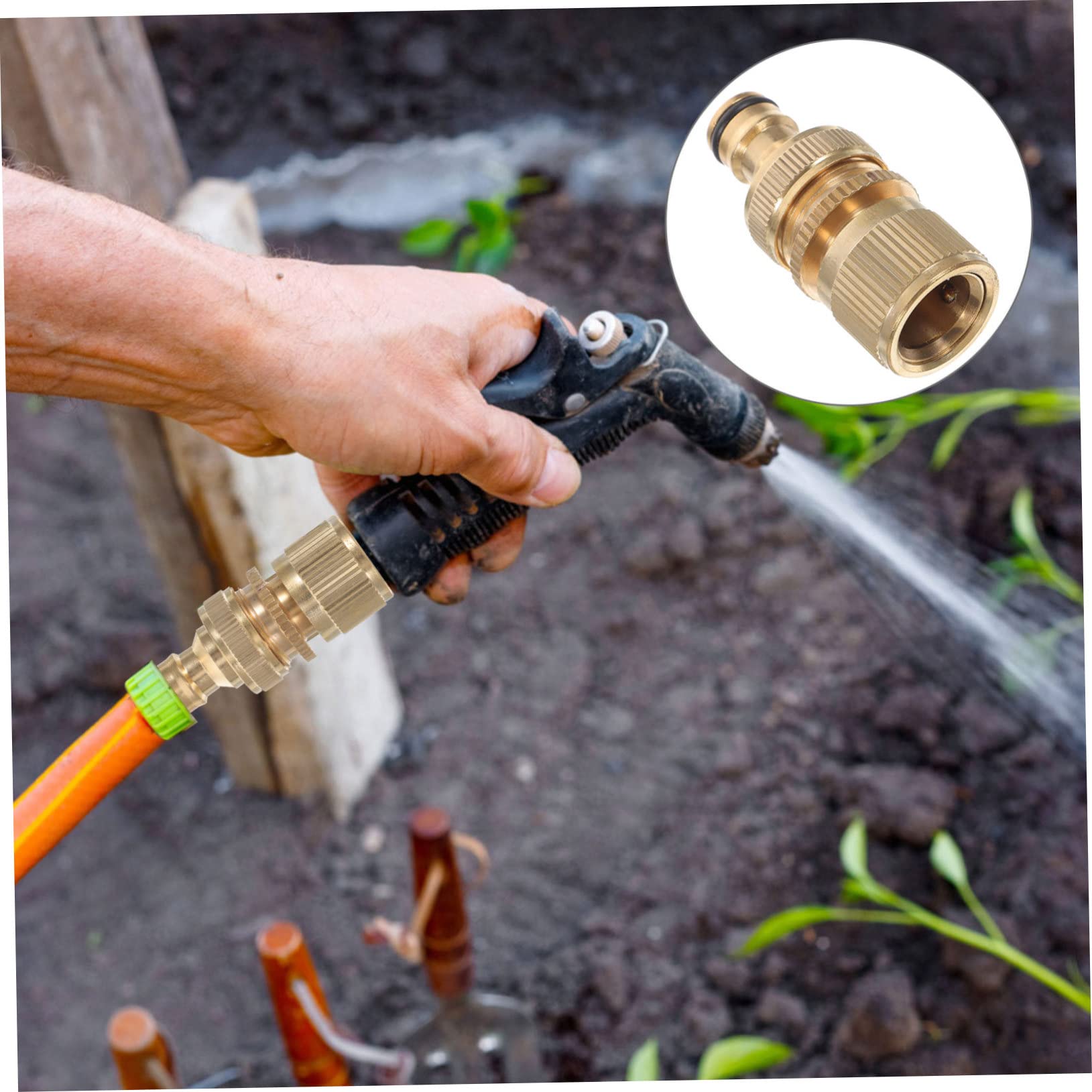Adaptadores de grifo flexibles con rosca de hierro macho, juego de accesorios for conectores de manguera, conectores de línea de aire, conectores rápidos for manguera, juego de acoplador y enchufe de