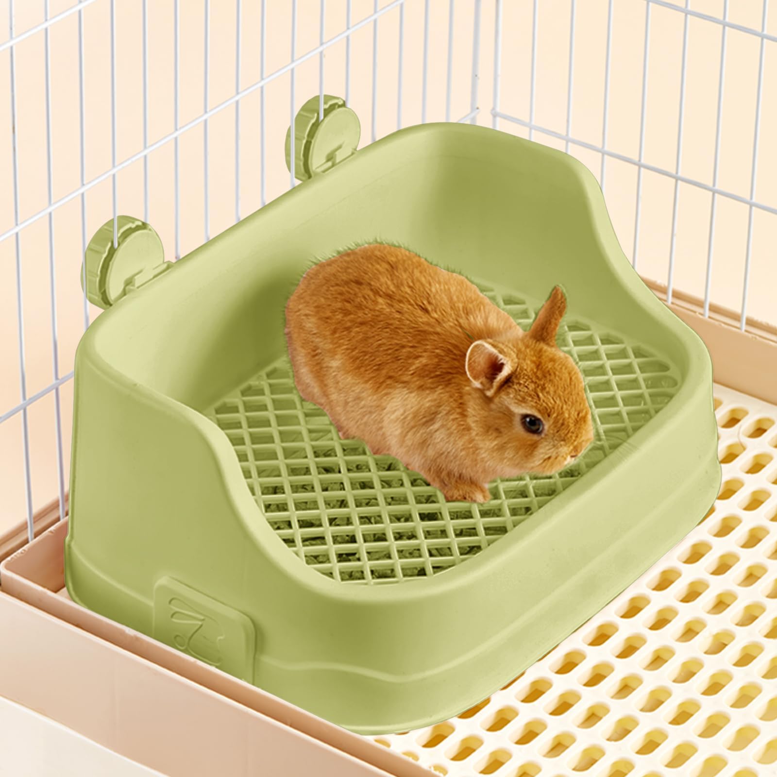 Medium Rabbit Litter Box Detachable Bunny Corner Toilet With Large