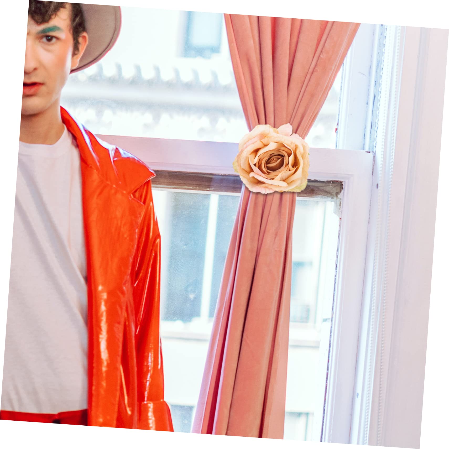 Alipis 8stücke Blumen Vorhang Raffhalter Dekorative Gardinen Clips Mit Blumen Design Für Wohnzimmer Schlafzimmer Büro Hochwertige Vorhangbinder Zur Effektiven Fixierung Ohne