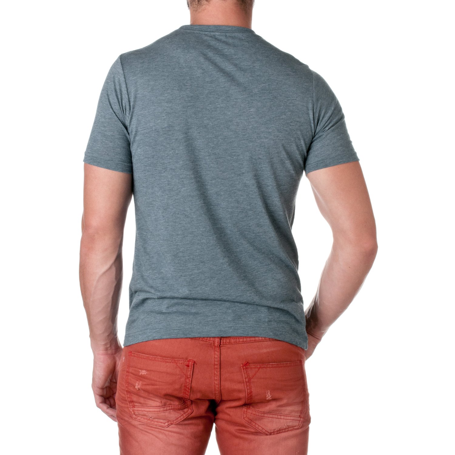 Next Level Unisex Poly/Cotton Crew Neck T-Shirt - XL, Indigo - View #8